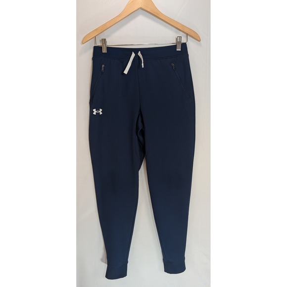 Under Armour Other - Under Armour Boys Navy Blue Loose Fit Joggers Sweatpants Youth Large YL Navy